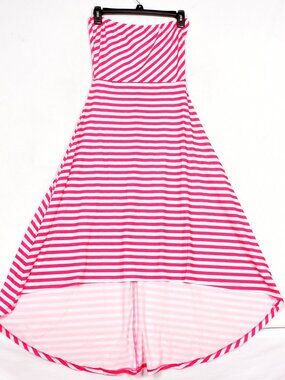 5th Love Women's Pink Stripe High Low Dress Size Medium
